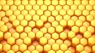 Altıgen yanarak bahislerin doğru bir dalga formu. 4 k, oluşturulan arka plan, 3 1, 3d animasyon