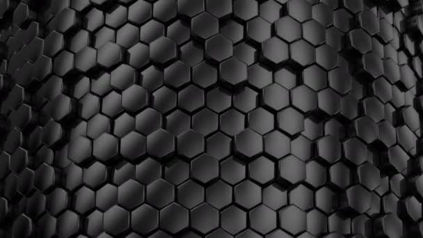 Background Hexagons Abstract Background Loop Created Animation — Stock Video