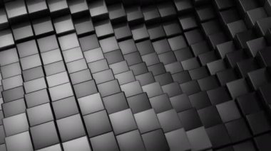 Küpleri bir dalga oluşur. Soyut arka plan, 2 1, döngü, 4 k, oluşturulan 3d animasyon