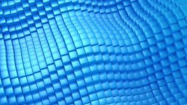 Küpleri bir dalga oluşur. Soyut arka plan, 2 1, döngü, 4 k, oluşturulan 3d animasyon