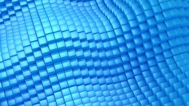 Cubes Formed Wave Abstract Background Loop 301 600 Frames Created — Stock Video