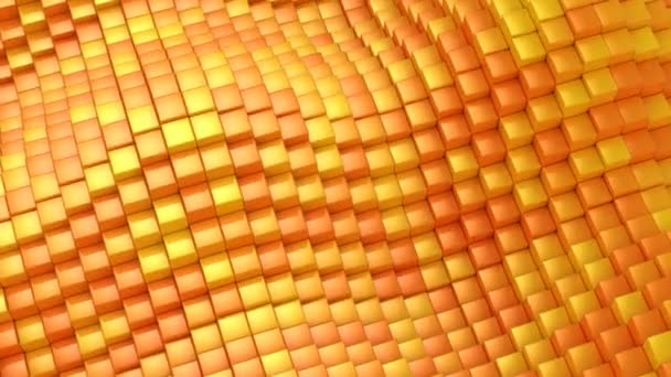 Würfel Bildeten Eine Welle Abstrakter Hintergrund Loop 301 600 Frames — Stockvideo