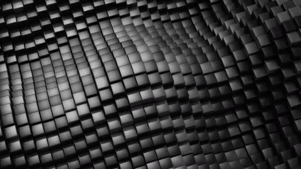 キューブには 波が形成されます 抽象的な背景 ループ で作成した アニメーション — ストック動画