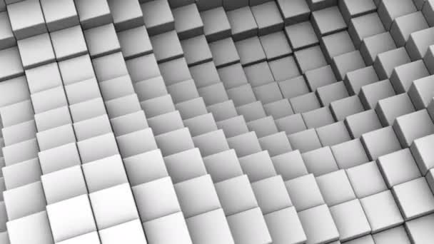 Cubes Formed Wave Abstract Background Loop Created Animation — Stock Video