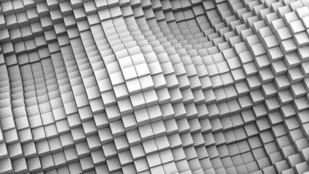 立方体形成了波浪 抽象背景 创建于 — 图库视频影像