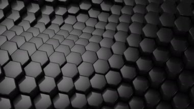 Altıgen yanarak bahislerin doğru bir dalga oluşur. Arka plan, 4 k, oluşturulan 2 1, döngü (301-600 kare), 3d animasyon