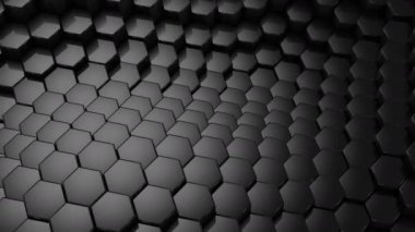 Altıgen yanarak bahislerin doğru bir dalga oluşur. Soyut arka plan, 2 1, döngü, 4 k, oluşturulan 3d animasyon