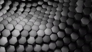 Altıgen yanarak bahislerin doğru bir dalga oluşur. Arka plan, 4 k, oluşturulan 2 1, döngü (301-600 kare), 3d animasyon