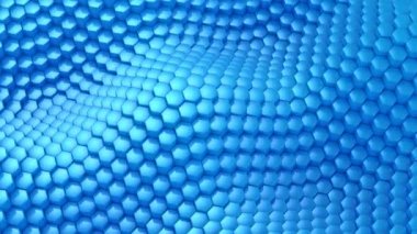 Altıgen yanarak bahislerin doğru bir dalga oluşur. Soyut arka plan, 2 1, döngü, 4 k, oluşturulan 3d animasyon