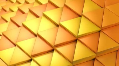 Üçgen bir dalga oluşur. Soyut arka plan, 2 1, döngü, 4 k, oluşturulan 3d animasyon