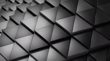 Üçgen bir dalga oluşur. Soyut arka plan, 2 1, döngü, 4 k, oluşturulan 3d animasyon