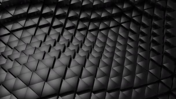 Des Triangles Forment Une Vague Fond Abstrait Boucle Créé Animation — Video