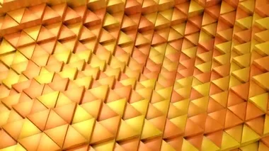 Üçgen bir dalga oluşur. Soyut arka plan, 2 1, döngü, 4 k, oluşturulan 3d animasyon