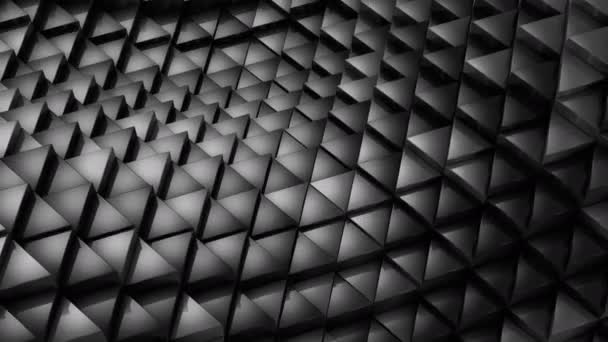 Triángulos Formaron Una Ola Fondo Abstracto Bucle 301 600 Cuadros — Vídeos de Stock