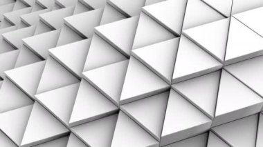 Üçgen bir dalga oluşur. Soyut arka plan, 2 1, döngü, 4 k, oluşturulan 3d animasyon