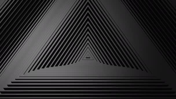 Triangles Formed Wave Abstract Background Loop Created Animation — Stock Video