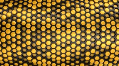 Altıgen yanarak bahislerin doğru arka plan. Soyut arka plan, 2 1, döngü, 4 k, oluşturulan 3d animasyon