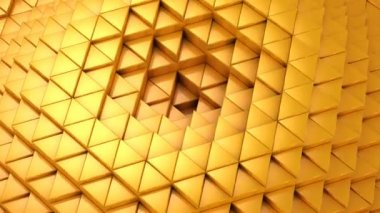 Üçgen bir dalga oluşur. Arka plan, 4 k, oluşturulan 2 1, döngü (301-600 kare), 3d animasyon