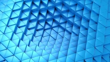 Üçgen bir dalga oluşur. Soyut arka plan, 2 1, döngü, 4 k, oluşturulan 3d animasyon