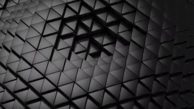 Üçgen bir dalga oluşur. Arka plan, 4 k, oluşturulan 2 1, döngü (301-600 kare), 3d animasyon