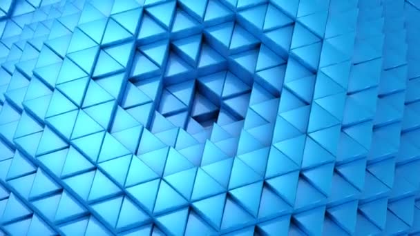 Triángulos Formaron Una Ola Fondo Abstracto Bucle 301 600 Cuadros — Vídeo de stock