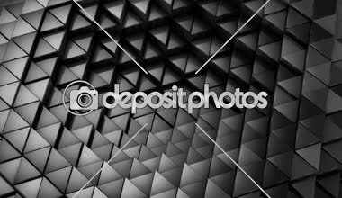 Üçgen bir dalga oluşur. Soyut arka plan, 2 1, döngü, 4 k, oluşturulan 3d animasyon