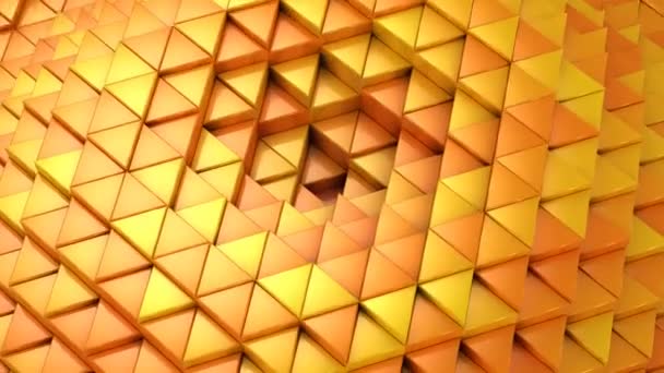 Triangles Formed Wave Abstract Background Loop 301 600 Frames Created — Stock Video