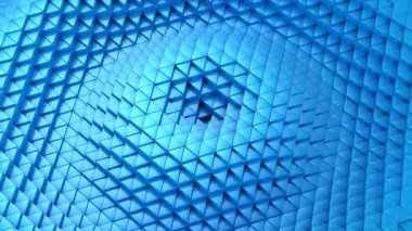 Üçgen bir dalga oluşur. Arka plan, 4 k, oluşturulan 2 1, döngü (301-600 kare), 3d animasyon