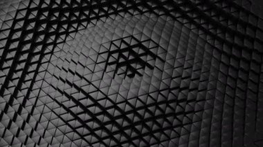 Üçgen bir dalga oluşur. Arka plan, 4 k, oluşturulan 2 1, döngü (301-600 kare), 3d animasyon