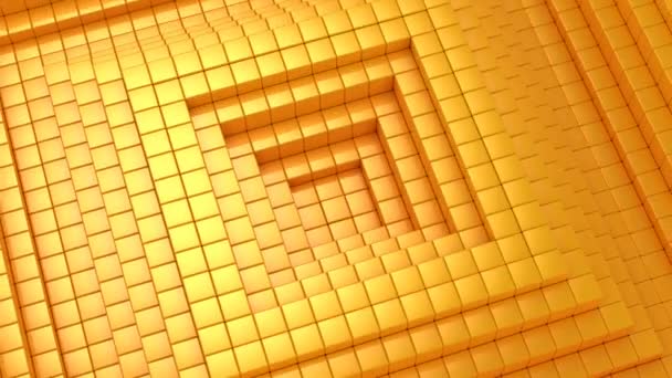 Кубики Утворили Хвилю Абстрактний Фон Петля Створена Анімація — стокове відео