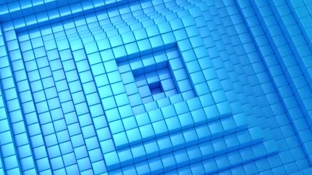Кубики Утворили Хвилю Абстрактний Фон Цикл 301 600 Кадрів Створений — стокове відео