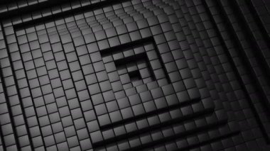 Küpleri bir dalga oluşur. Arka plan, 4 k, oluşturulan 2 1, döngü (301-600 kare), 3d animasyon