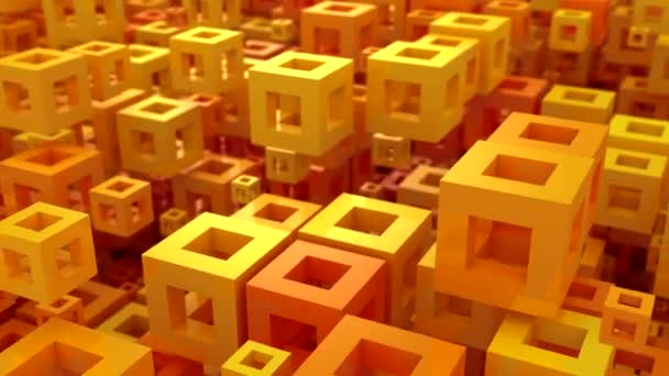 Заднем Плане Коробки Абстрактный Фон Loop Созданная Анимация — стоковое видео