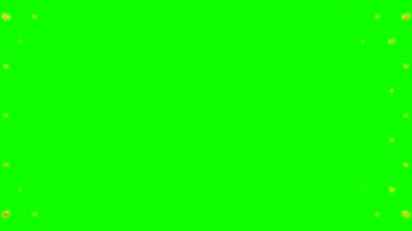 Altıgenler bir dalga oluşturur. Yeşil arkaplan, 4 'te 1, 4k, 3d animasyon