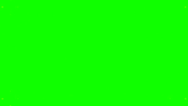 方块形式A波 绿色背景 4比1 3D动画创作 — 图库视频影像
