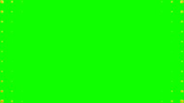 Küpler bir dalga oluşturur. Yeşil arkaplan, 4 'te 1, 4k, 3d animasyon