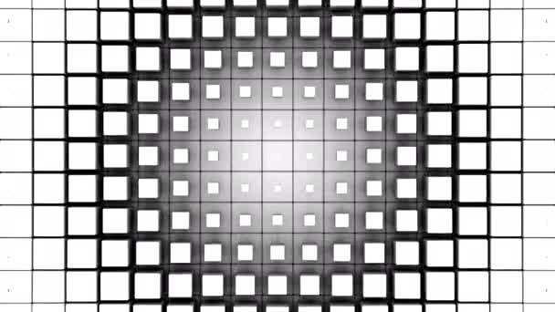 方块形式A波 绿色背景 2比1 创建于4K 3D动画 — 图库视频影像