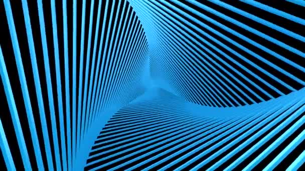 Фон Вращающихся Треугольников Черный Фон Loop Созданная Анимация — стоковое видео