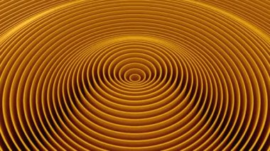 Çemberler bir dalga oluşturur. Soyut arkaplan, 4 içinde 1, döngü, 4k, 3d animasyonda oluşturuldu