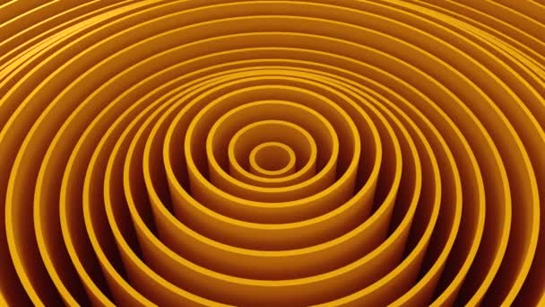 Cercles Forme une vague. Fond abstrait, boucle 4 en 1, créé en 4K, animation 3d 