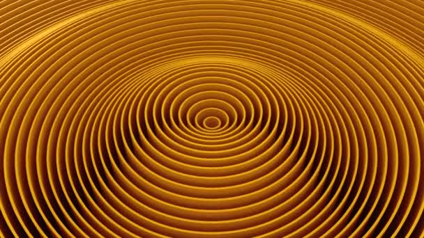 Cercles Forme Une Vague Fond Abstrait Boucle Créé Animation — Video