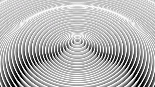 Cercles Forme Une Vague Fond Abstrait Boucle Créé Animation — Video