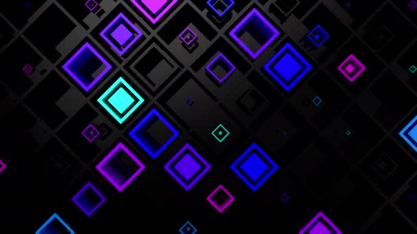 Background Rhombuses Abstract Background Loop Created Animation — Stockvideo