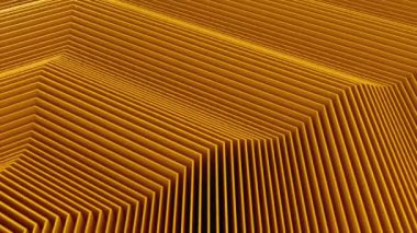 Altıgenler Bir Dalga Oluşturdu. Soyut arkaplan, 1 'de 4, döngü, 3d görüntüleme, 4k çözünürlük