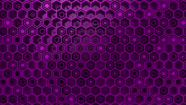 Contexte des hexagones. Fond abstrait, 2 en 1, boucle, rendu 3d, résolution 4k 