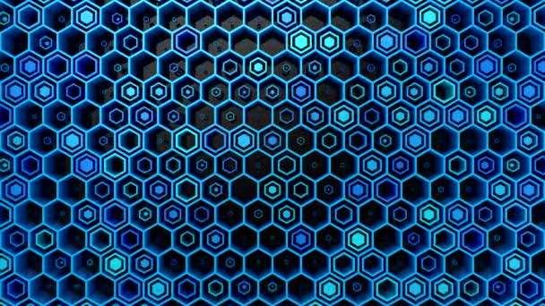 Background Hexagons Abstract Background Loop Rendering Resolution — ストック動画