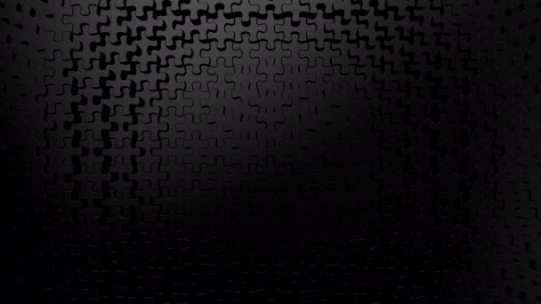 Puzzles Formed A Wave. Fond abstrait, boucle, rendu 3d, résolution 4k 