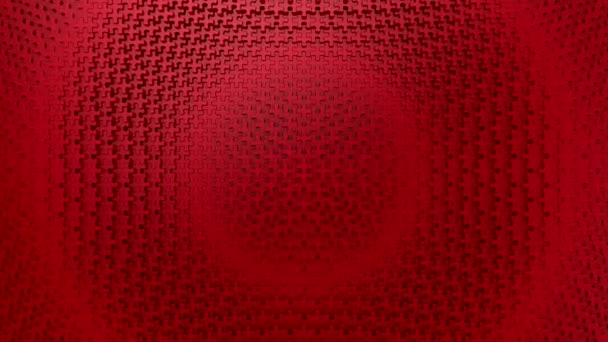 Puzzles Formed A Wave. Fond abstrait, boucle, rendu 3d, résolution 4k 