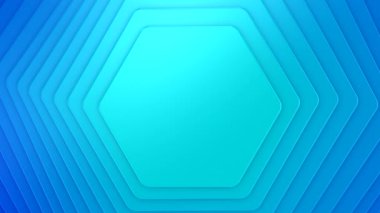 Background of Hexagons. Background for text or logo, loop, 3d rendering, 4k resolution