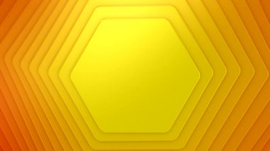Background of Hexagons. Background for text or logo, loop, 3d rendering, 4k resolution